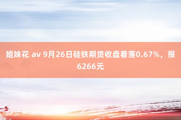 姐妹花 av 9月26日硅铁期货收盘着落0.67%，报6266元