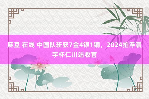 麻豆 在线 中国队斩获7金4银1铜，2024拍浮寰宇杯仁川站收官