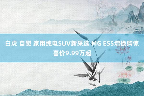 白虎 自慰 家用纯电SUV新采选 MG ES5增换购惊喜价9.99万起