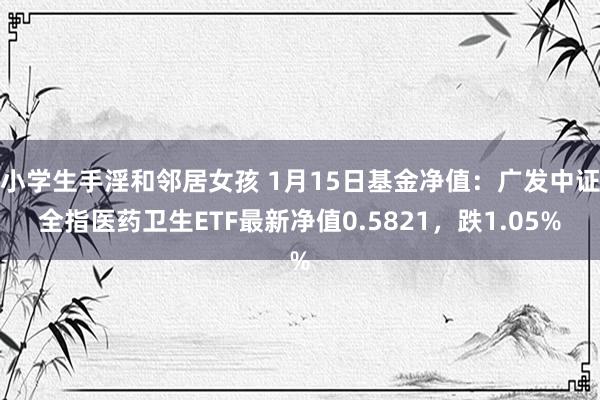 小学生手淫和邻居女孩 1月15日基金净值：广发中证全指医药卫生ETF最新净值0.5821，跌1.05%